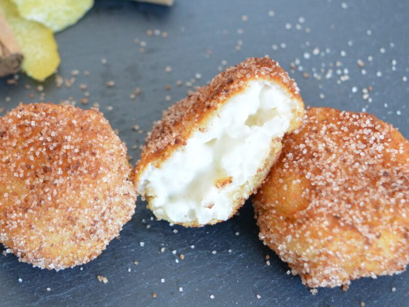 Croquetas de Arroz Tradicional y Crema de Arroz Mary con leche